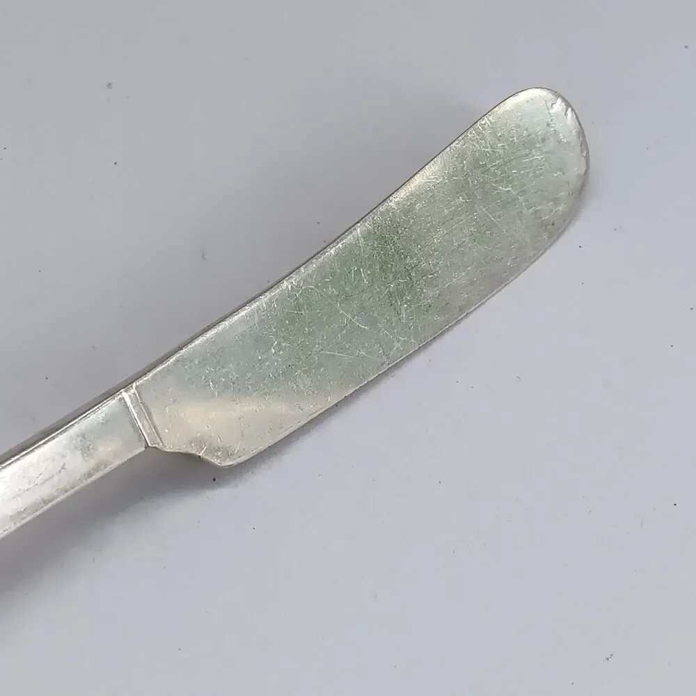 Vtg Oneida Community Friendship Medality Flat Handle Butter Spreader-Tudor Plate